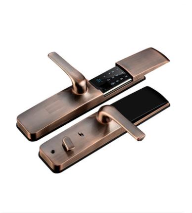 安龙三心锁具开锁公司滑盖指纹锁家用防盗门